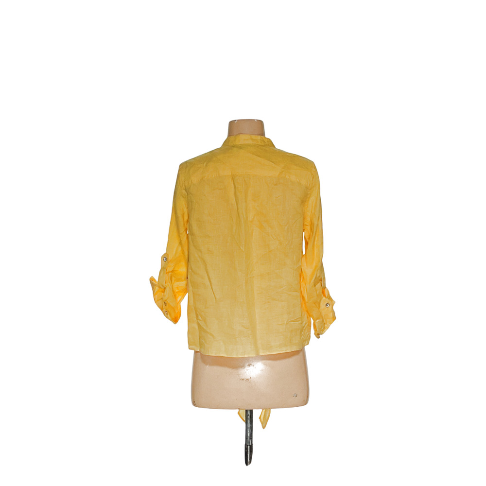 Inc Intl Concepts Yellow Button-Up Top - Size 2 - image 2